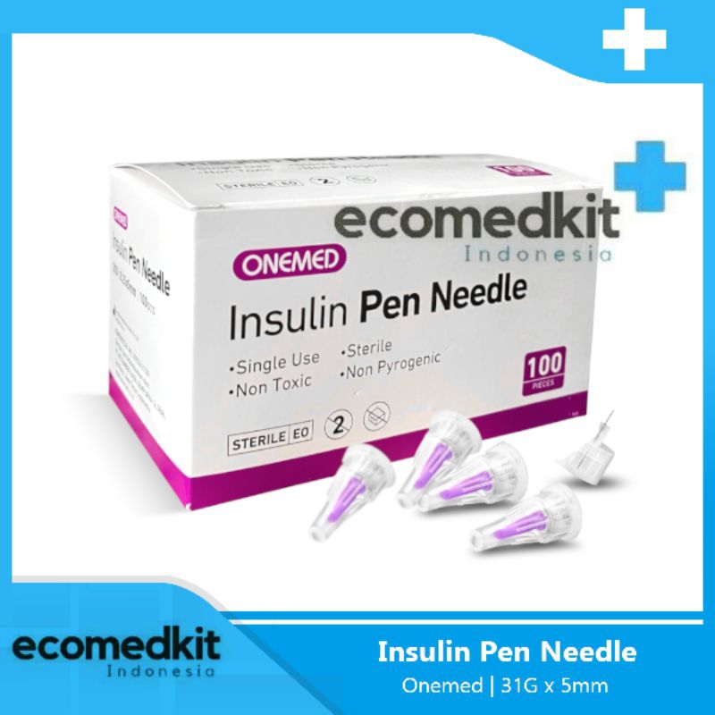 Jarum Insulin 4mm 5mm OneMed Ecer Insulin Pen Needle