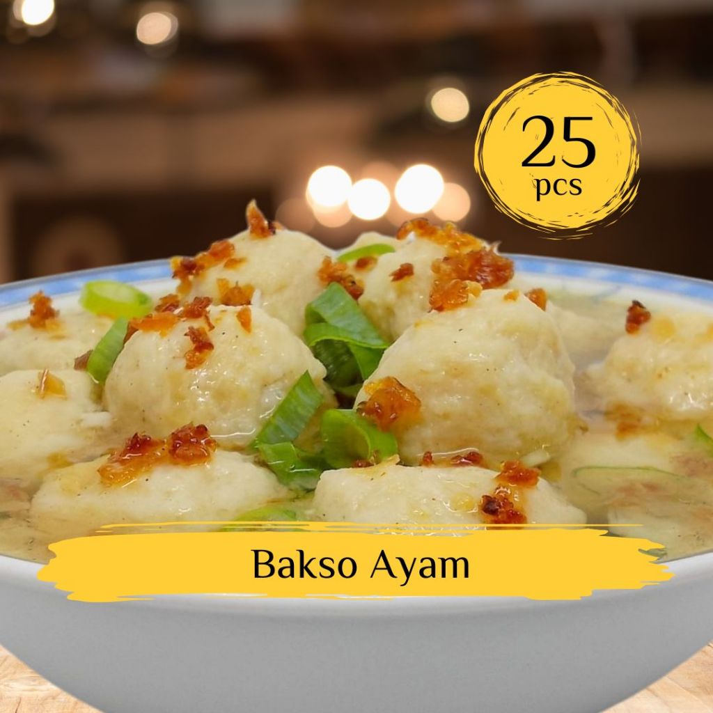 

[FROZEN] Bakso Ayam Homemade (25 pcs)