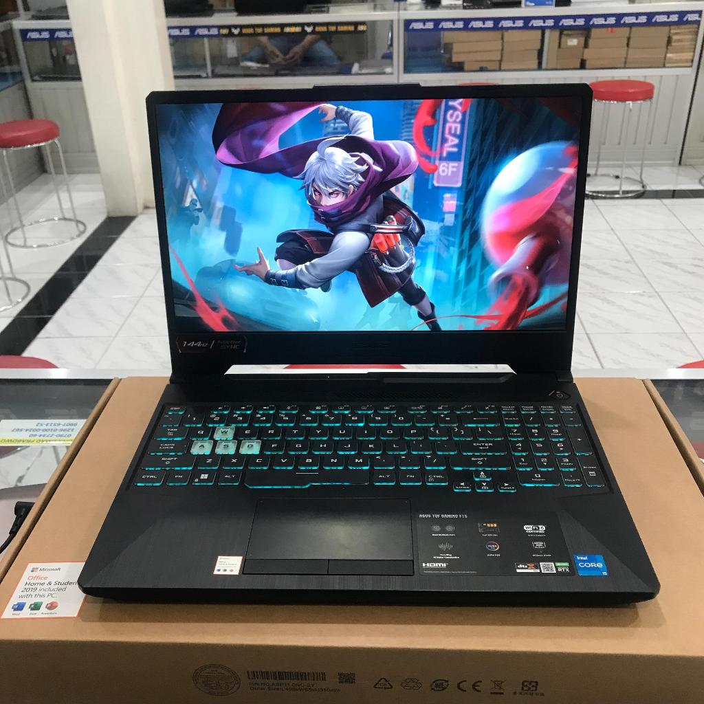 LAPTOP GAMING ASUS TUF F15 FX506HC CORE I5-11th RAM 16GB SSD 512GB RTX 3050 KEYBOARD RGB LIKENEW