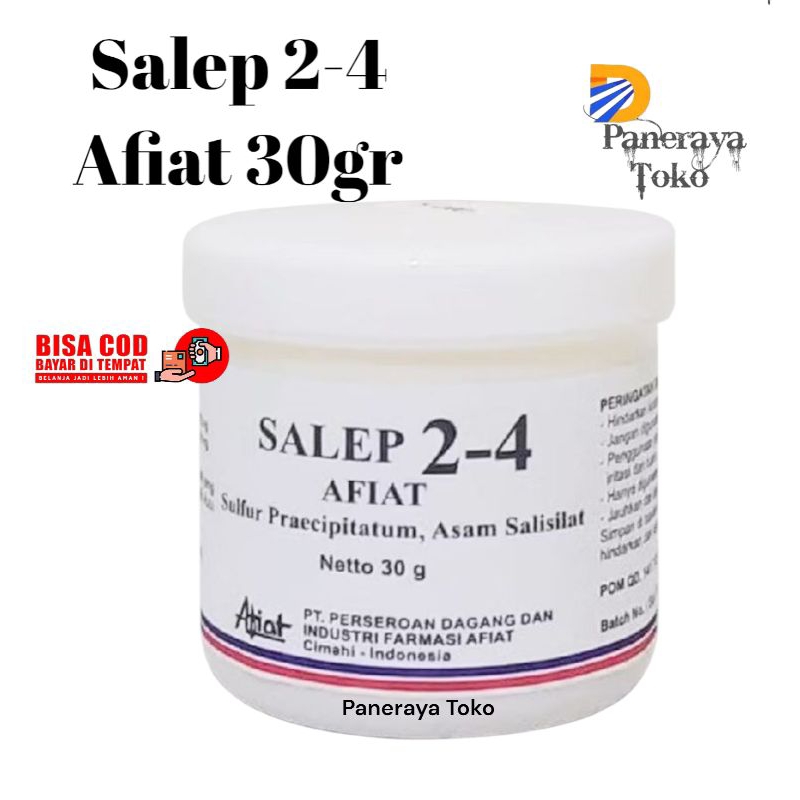 Salep 2-4 Afiat 30 GR - Salep Kulit,Kurap,Jamur,Kutu Air dan Eksim
