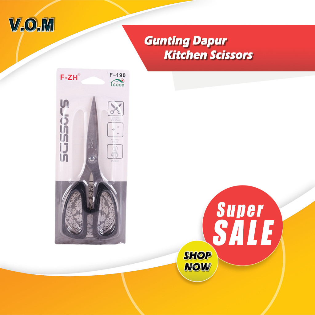 

Gunting Dapur Kitchen Scissors Gunting Kain Gunting Tajam Murah Berkualitas A173