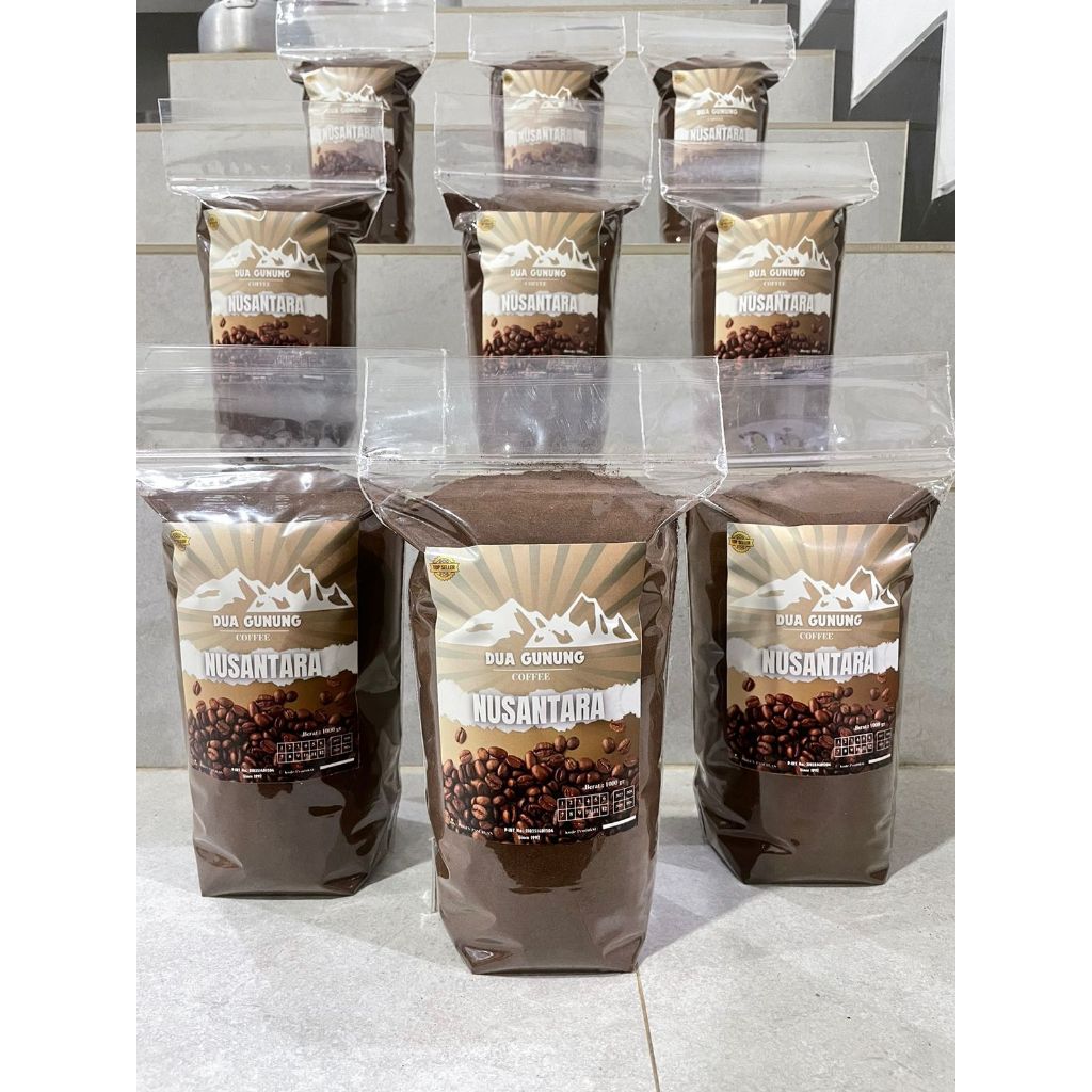 

Kopi Bubuk Halus Nusantara Kopi Dua Gunung Prigen Pasuruan 1 KG