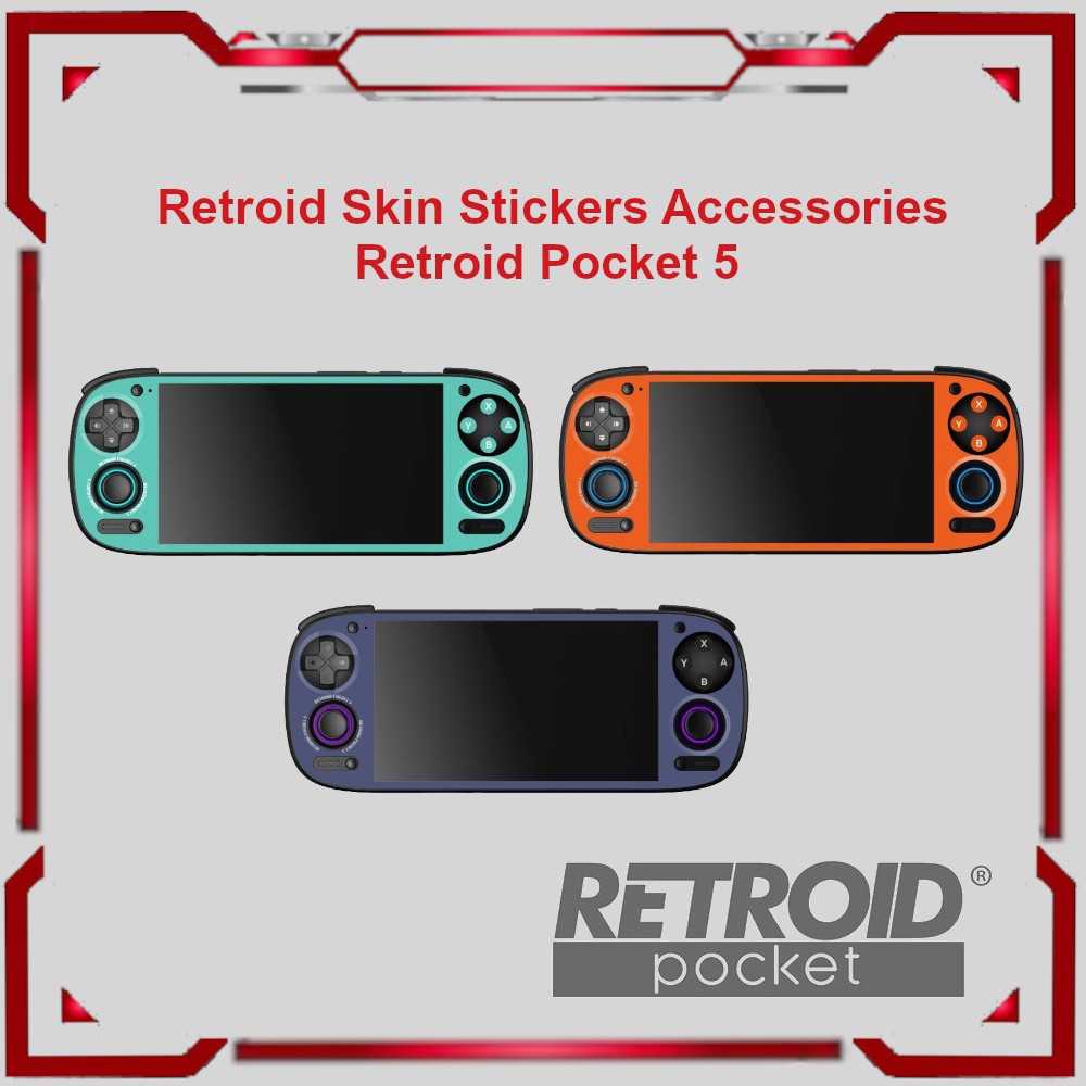 Retroid Skin Stickers Set Accessories for Handheld Retroid Pocket Series