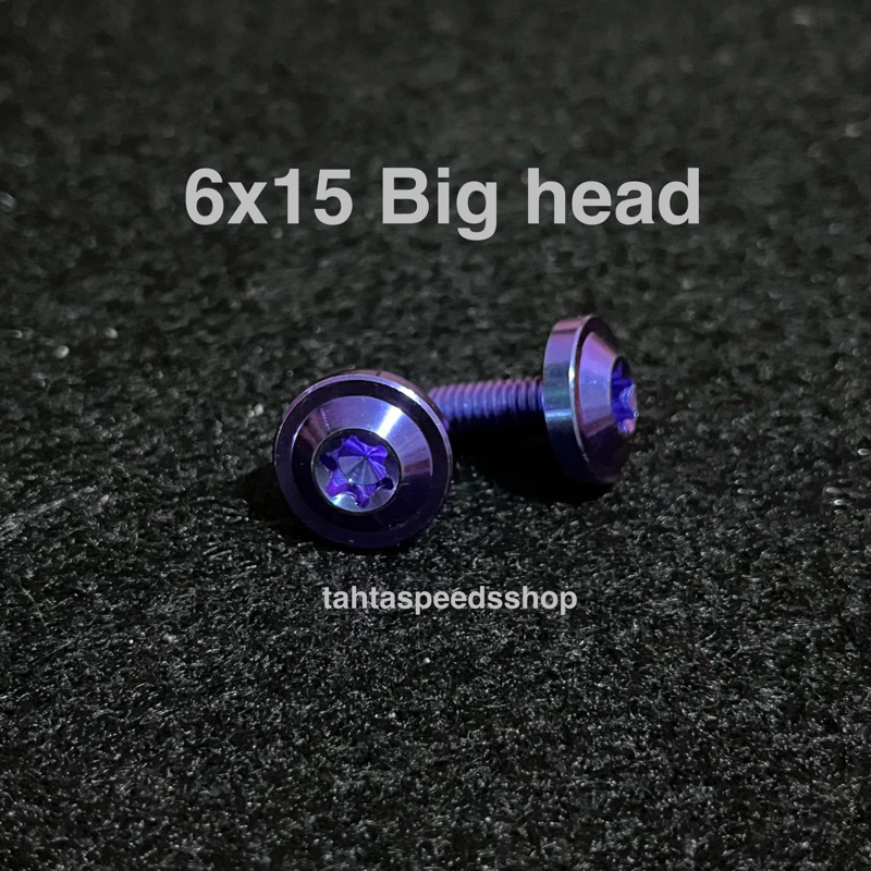 Baut big head 6x15 titanium original titanium probolt original vietnam
