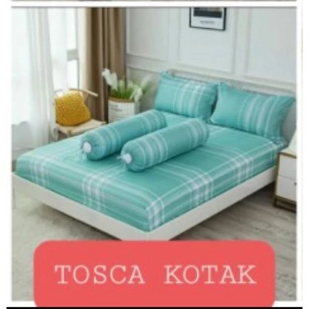 Sprei Kasur Ukuran 180x200 Import Karet Keliling Full Set Sarung Bantal Guling Nyaman Halus Premium 