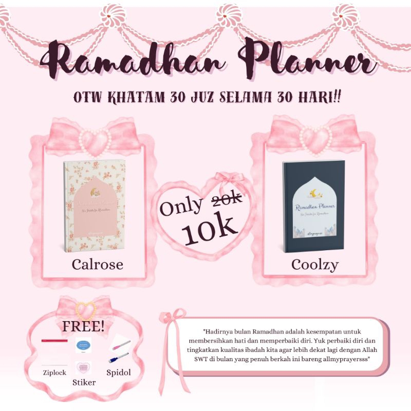 

Jurnal Ramadhan | Ramadhan Planner | 6 Habits for Ramadhan | OTW KHATAM 30 JUZ SELAMA 30 HARI