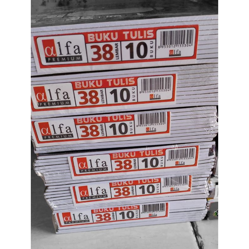 

Buku tulis 38lembar merk Alfa premium batik