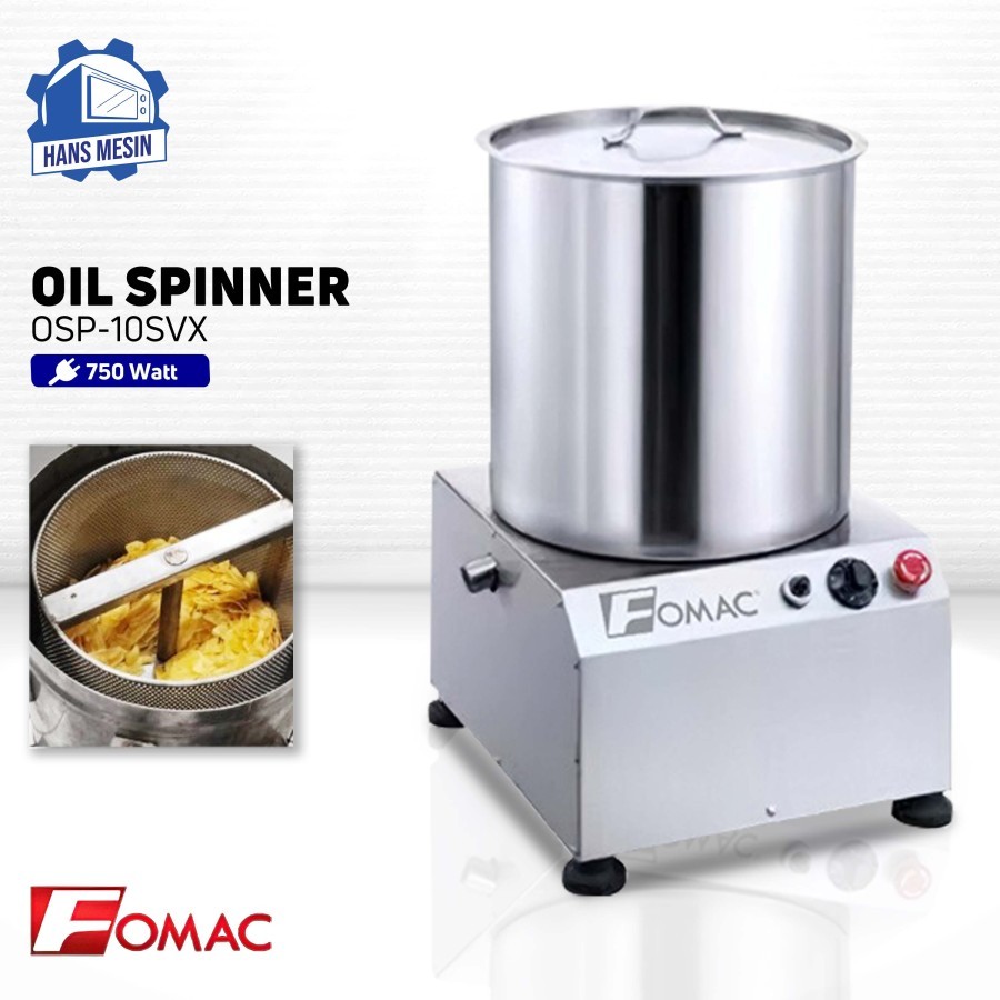 Oil Spinner Machine OSP-10SVX (FOMAC) Mesin Peniris Minyak 10 Kg