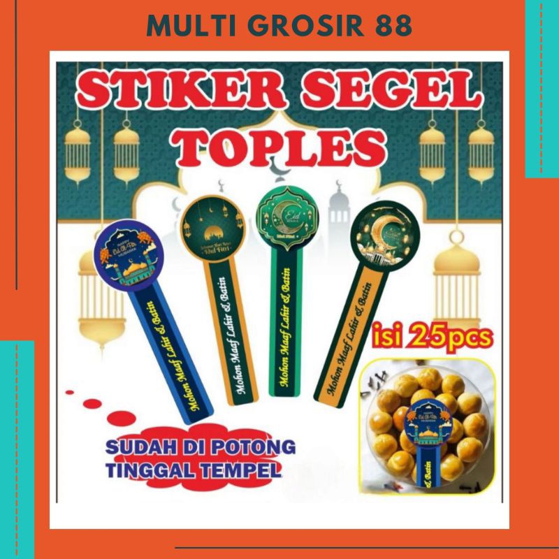 

MG88 25 Pcs Stiker Segel Tempel Sticker Toples Kue Lebaran Idul Fitri Mohon Maaf Lahir Batin