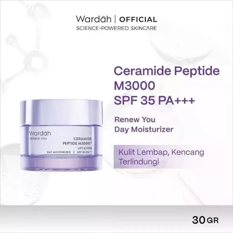 -MA- Wardah Renew You Ceramide Matrixyl 3000 Day Moisturizer 15g & 30g