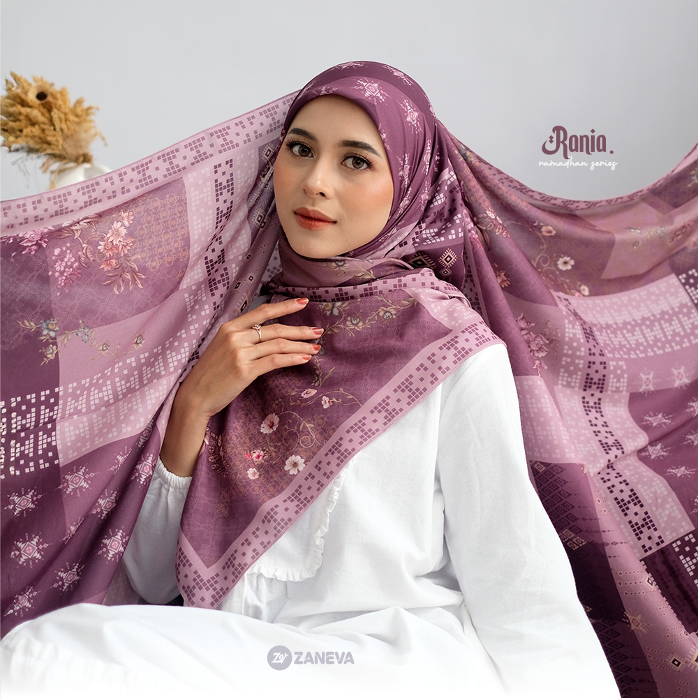 Zaneva Hijab - Hijab Motif Printing | Hijab Printing Voal Premium