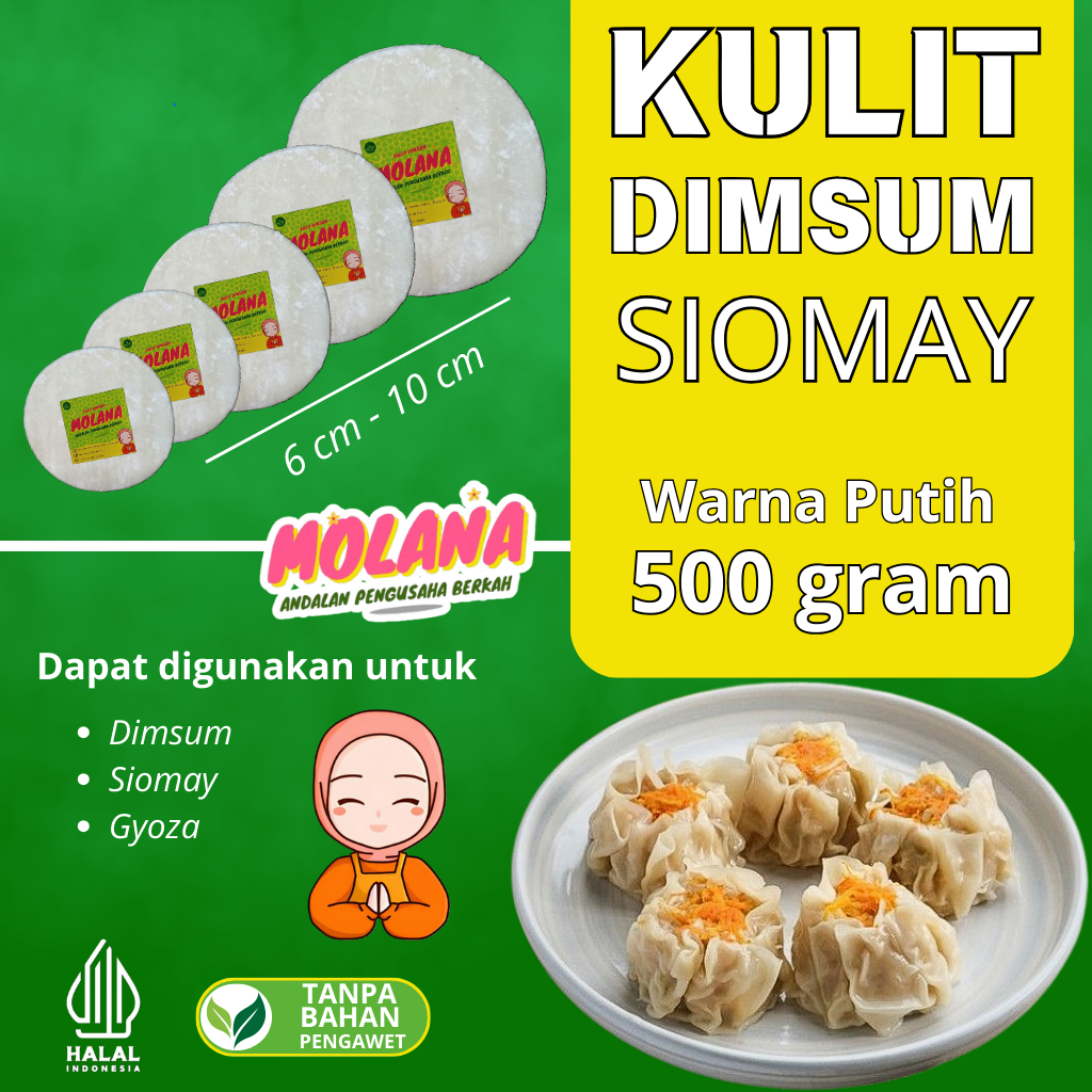 

Kulit Dimsum 500 gram beragam ukuran
