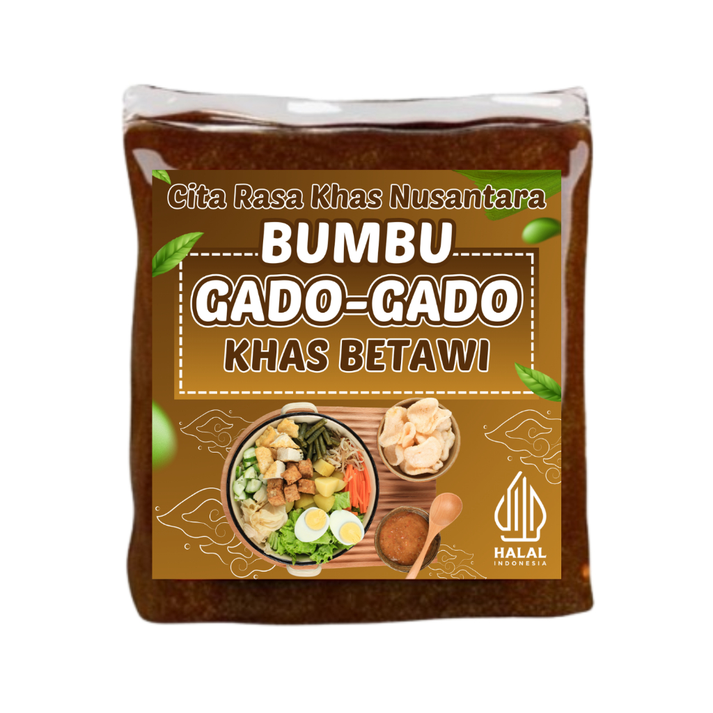 

Bumbu Gado-Gado Khas Betawi nikmat gurih sedap tahan lama dan praktis