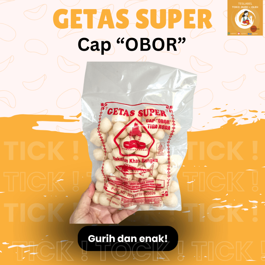 

Getas Bangka Bulat Super Cap Obor Tiga Roda Merah Dari Ikan Tenggiri