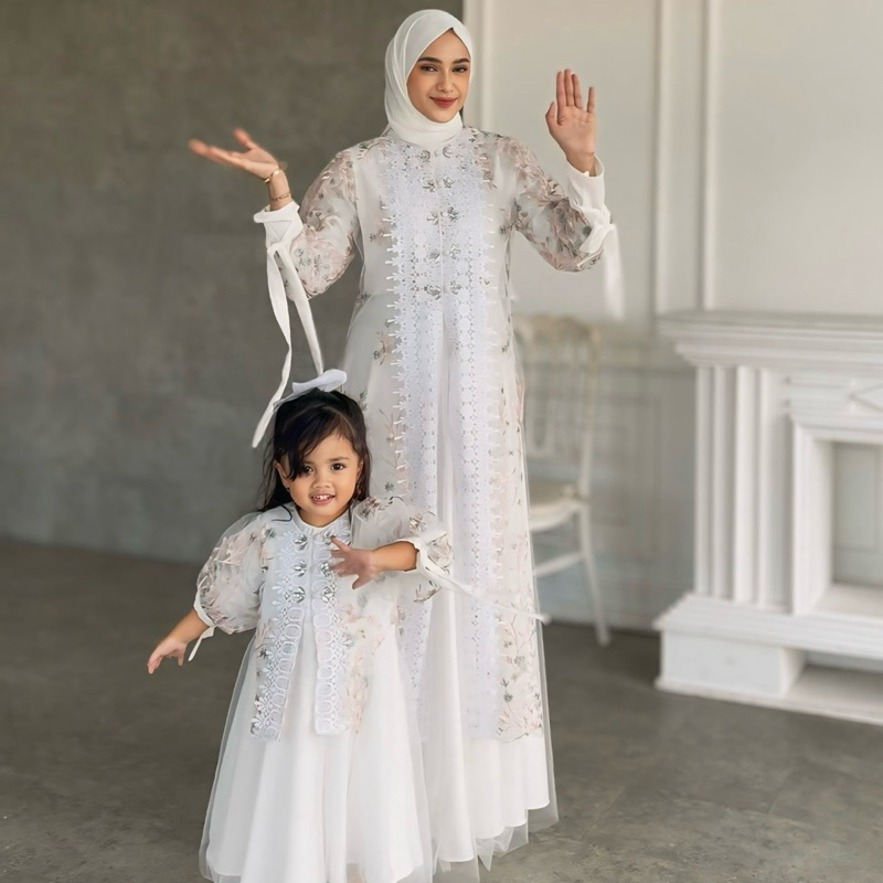 Baju Lebaran FNDLABELS Asilla Set Inner Outer Baju Lebaran Dress Lebaran Idul Fitri Baju kondangan B
