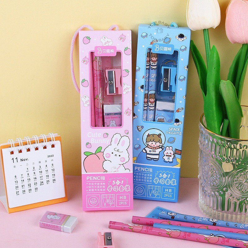 

Perlengkapan Alat Tulis Set 5in1 Anak - 4905
