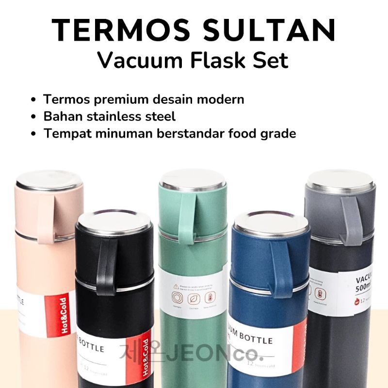 Termos Sultan / Vacuum Flash / Termos Set Cangkir