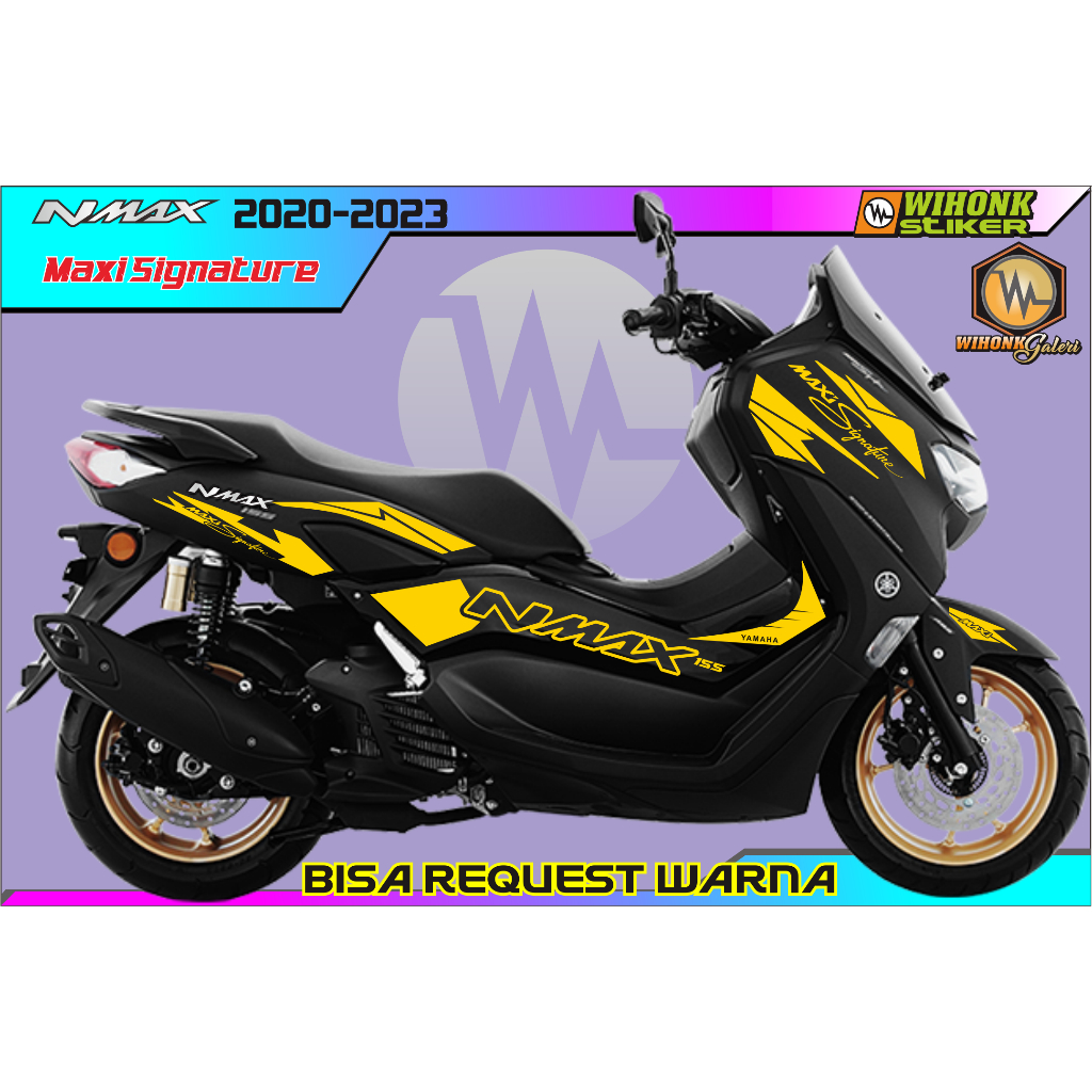 STIKER NMAX 2020-2023 CUTTING STIKER MAXI SIGNATURE