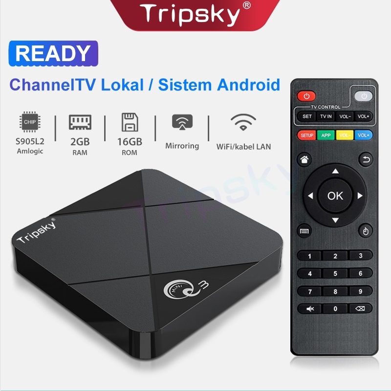 CUCI GUDANG TRIPSKY MINIQ3 ANDROID TV BOX 16GB RAM 256GB ROM TV BOX ANDROID 14 2.4G WIFI SMART TV
