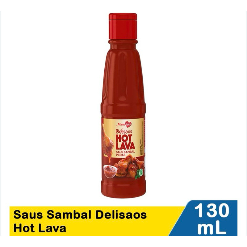 

Mamasuka saus sambal delisaos hot lava 130ml