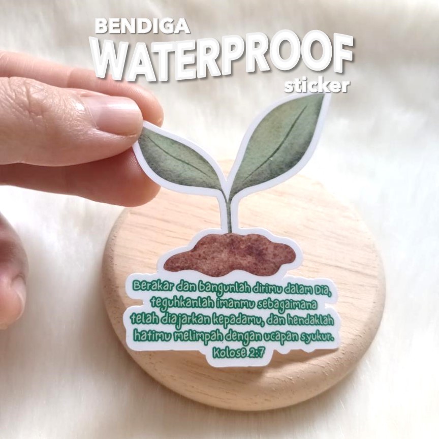 

BERAKAR DALAM KRISTUS - ELSTUDIO Sticker VINYL tahan air