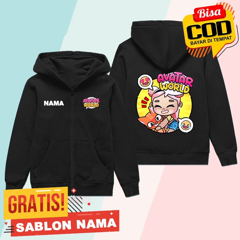 Zipper Anak Avatar World Pazu / Jaket Anak Laki Laki & Perempuan Avatar World Pazu