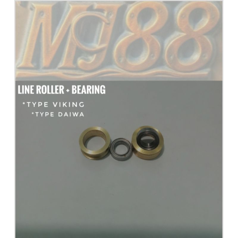 Bearing STAINLESS Line Roller Daiwa + Line Roller 1 set