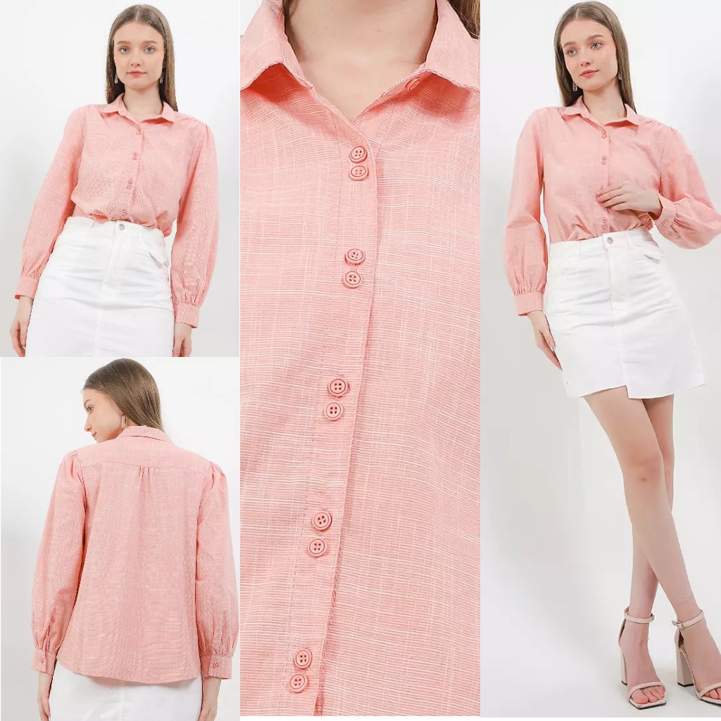 EXIT Lomina Blouse Original (Pakaian Kemeja/Blouse Wanita ss)