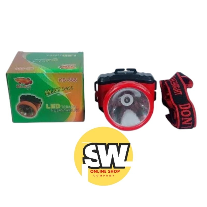 Senter Kepala Dony KB-888 ENJOY AJA / SENTER KEPALA BATERAI CAHAYA TERANG