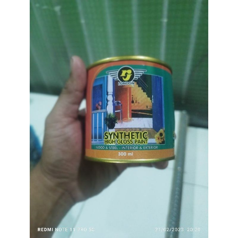 cat sintetik 300 ml rj london cat minyak cat kayu besi