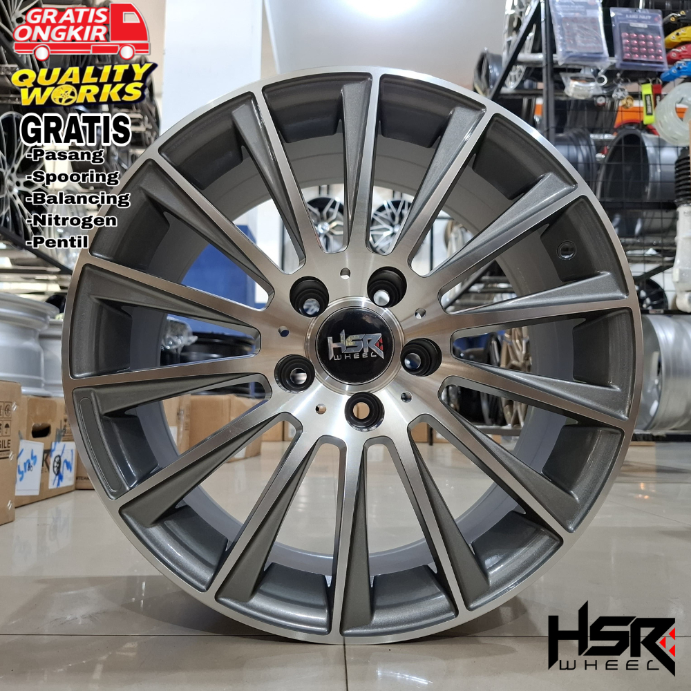 Velg Racing Mobil Toyota Innova Ring 16 Lebar 7,5 Velg Hsr Wheel Rostock Blade