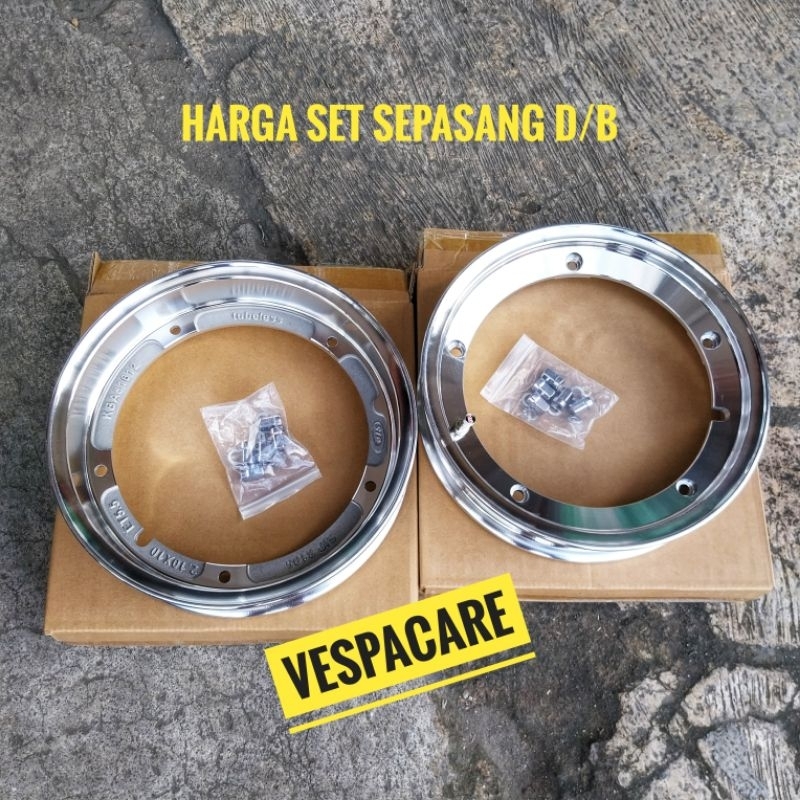 Velg Pelek Tubeless Tubles Vespa Ring 10 Px Excel Exclusive Model Sip