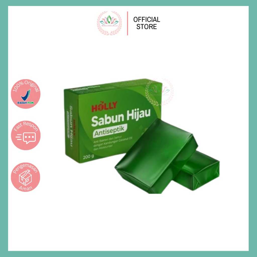 HOLLY SABUN HIJAU ANTISEPTIK ANTI BACTERIAL