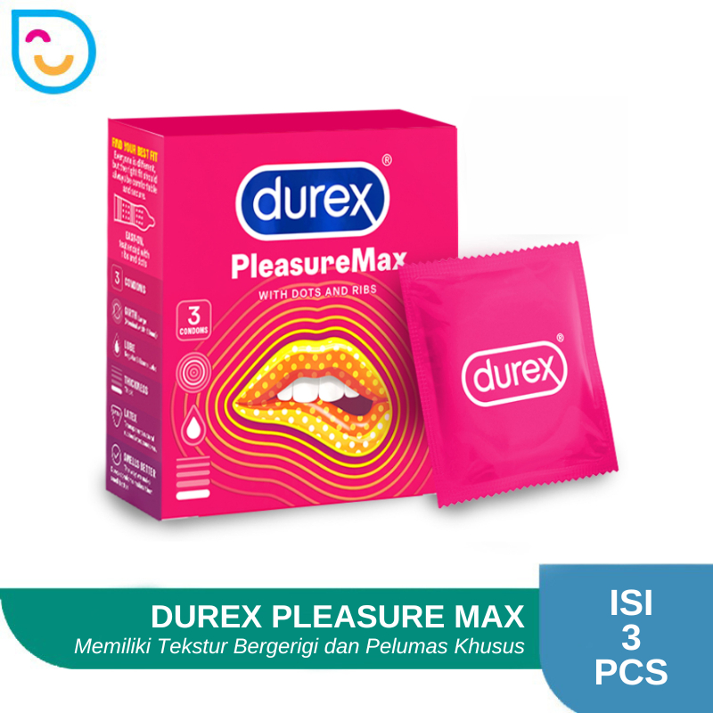 Kondom Gerigi Durex Pleasuremax Isi 3 Sachet Condom Bergerigi Bergrigi