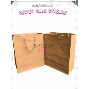 

Paper Bag Polos Cokelat 1pcs Tas Souvenir Kertas Coklat ukr 20x25cm Paperbag Coklat