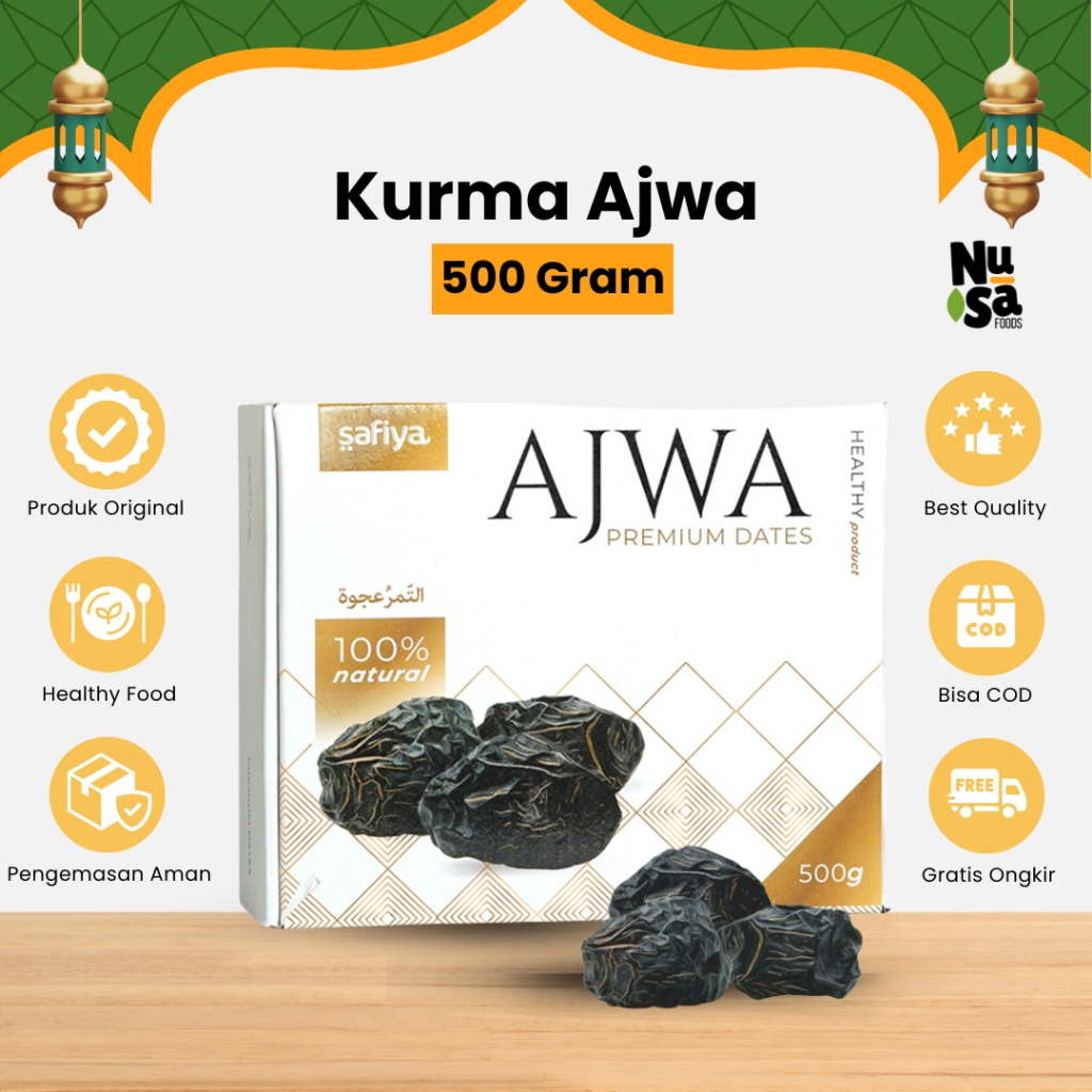 

Kurma Ajwa 500 Gram Asli Madinah Kurma Nabi Oleh Oleh Haji Umroh