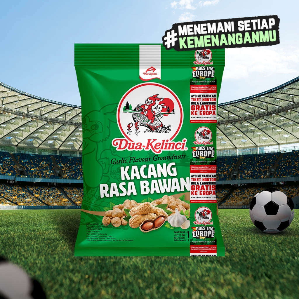 

DUA KELINCI Kacang Rasa Bawang 180 gram - SUMBER PROTEIN