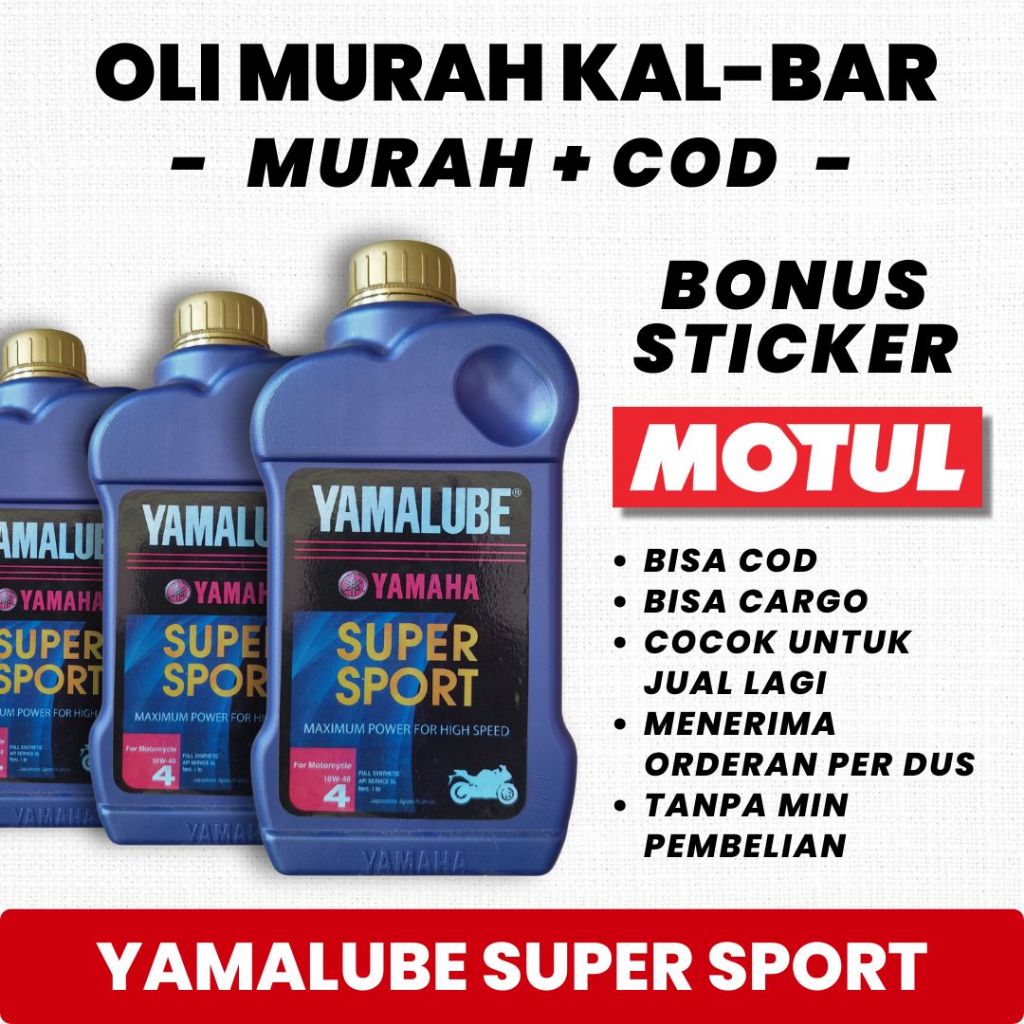 (BONUS STICKER) OLI SUPER SPORT YAMALUBE 1 LITER
