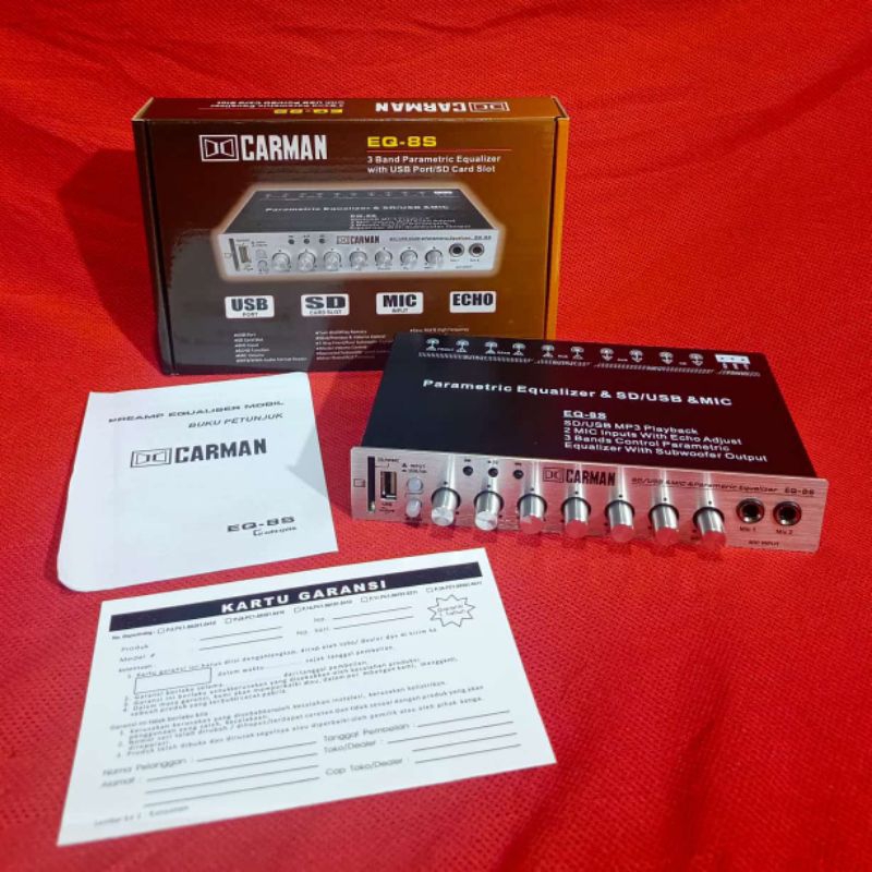 Carman EQ8S Preamp / Parametrik Carman EQ 8S - Parametrik Carman EQ 8S