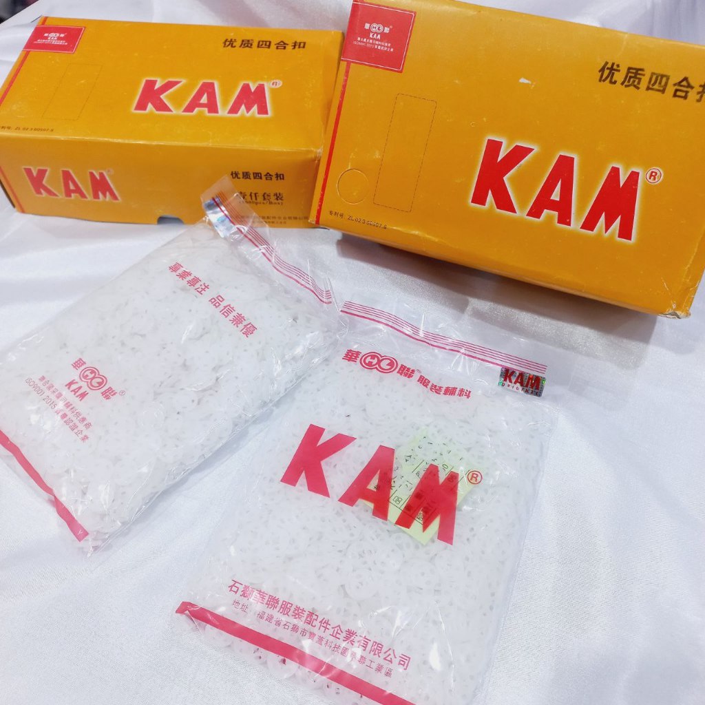 Kancing Cetet Jepret Snap Button Plastik KAM 10MM Putih Bening 1000 pcs /Cetet/Jepret Plastik Warna 