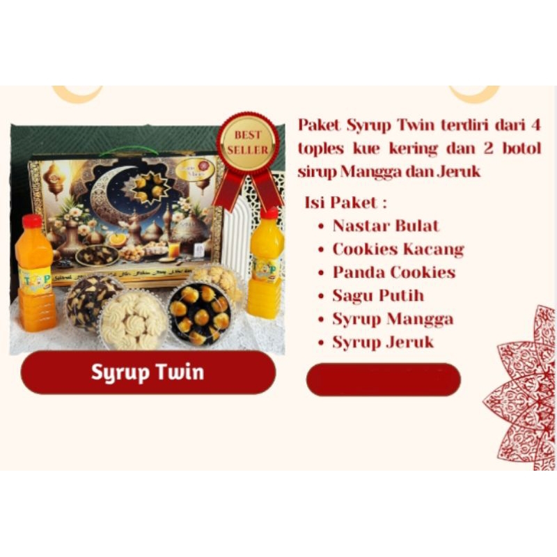 

hampers parcel Ramadhan lebaran Syrup twins cookies