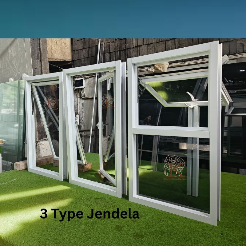 Jendela Casement Aluminium 40 x 100 / Jendela Aluminium Swing Jungkit 40x100 / Top Hung Side Hung Al