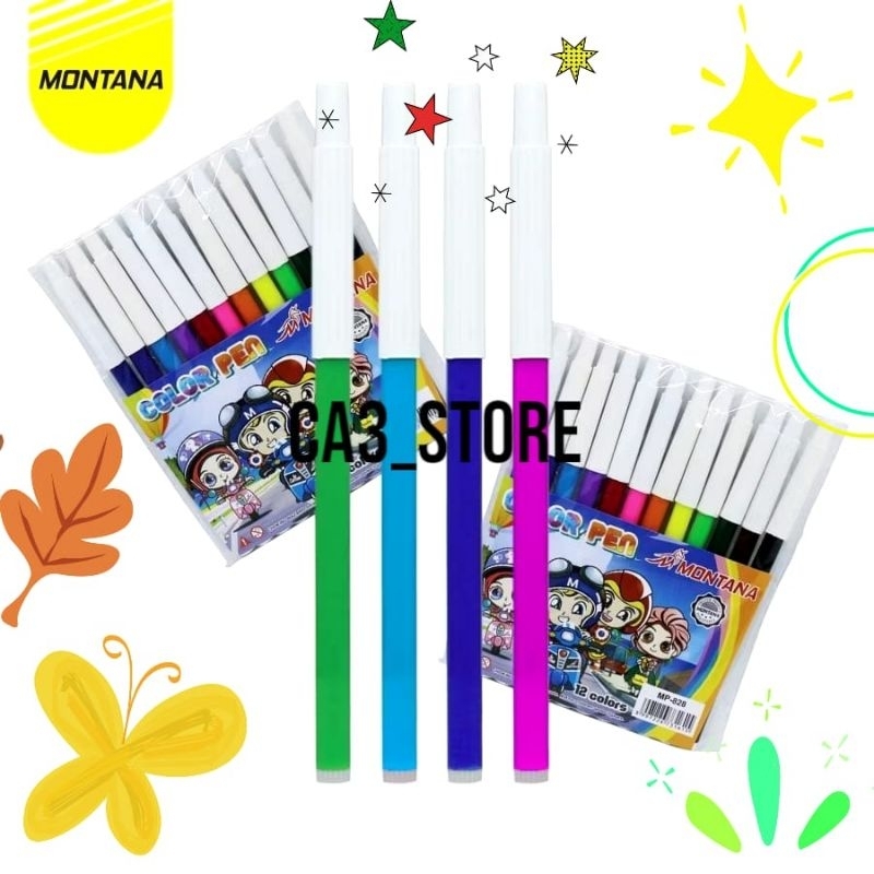 

SPIDOL SET MONTANA/ SPIDOL MONTANA WARNA-WARNI 12 WARNA