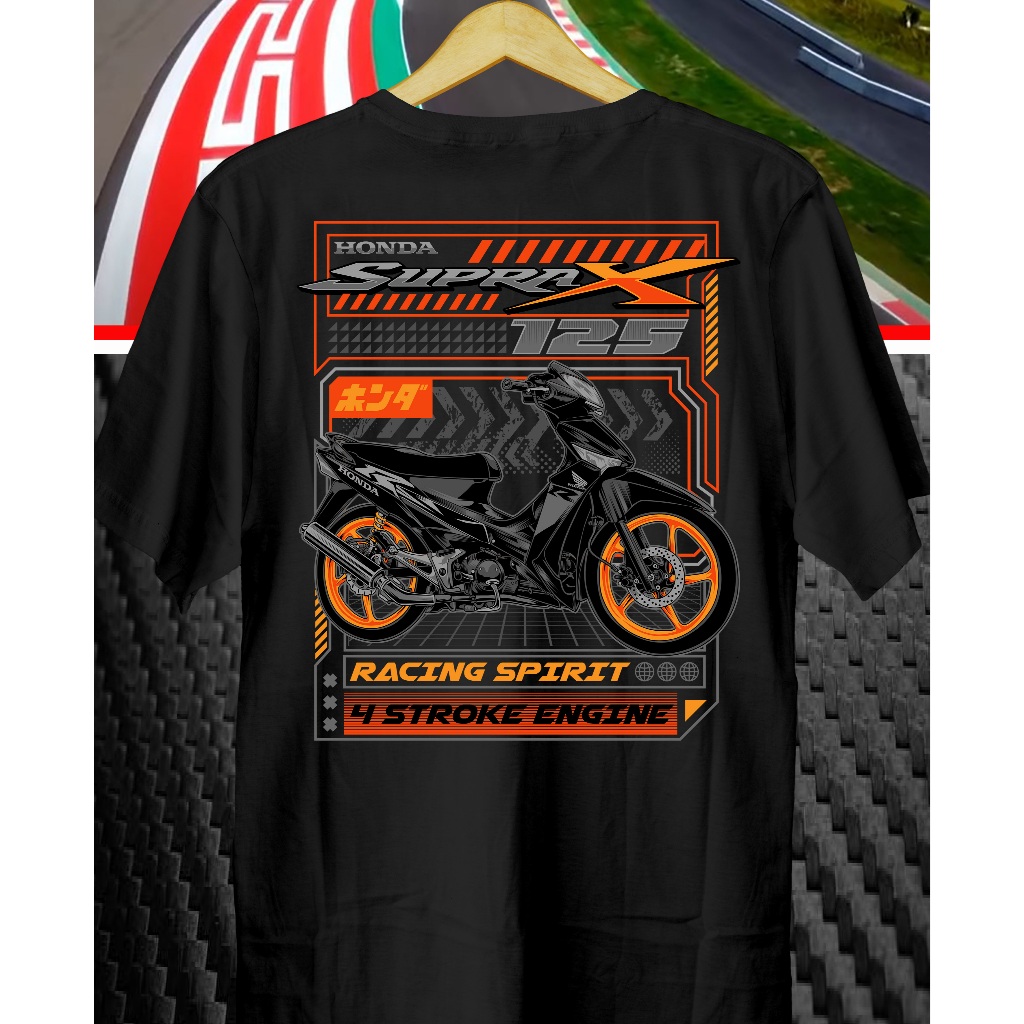 Kaos Motor Supra X 125 Racing Spirit // Kaos SupraX // Baju Supra X // Supra X