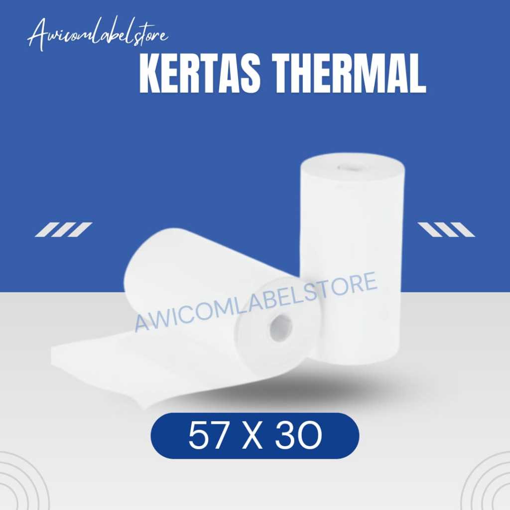 

Kertas Thermal Struk Kasir 57x30 mm Coreless 57 x 30