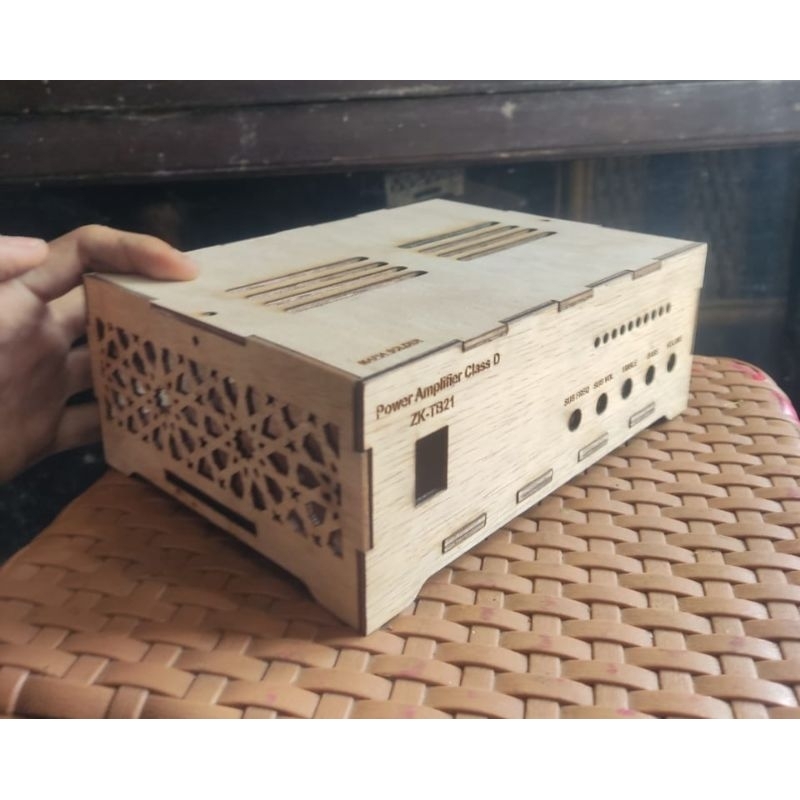 Box Power Amplifier ZK-TB21 Bahan Triplek 3mm/6mm