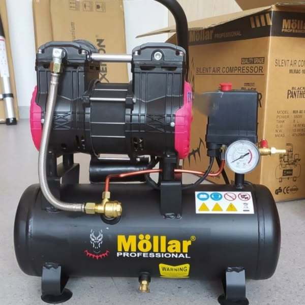 Kompresor Listrik Oilless 3/4 HP 8 Liter Merk Mollar