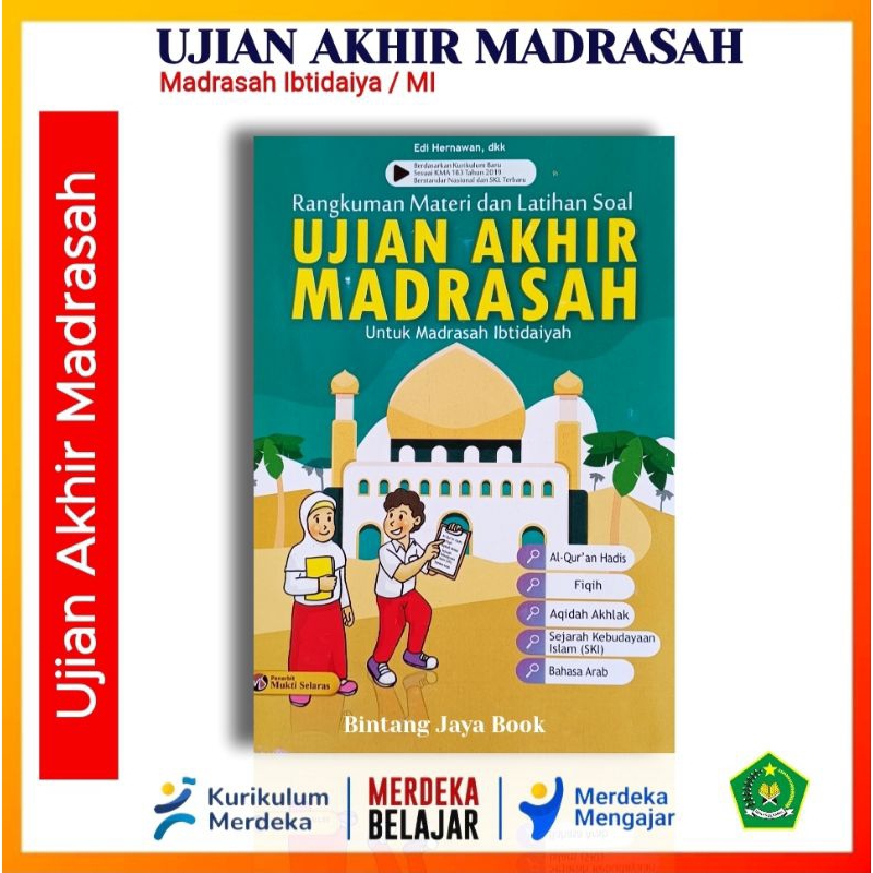 Buku Bank Soal MI Kelas 6 - Buku Soal Ujian Akhir Madrasah Untuk MI Kelas 6