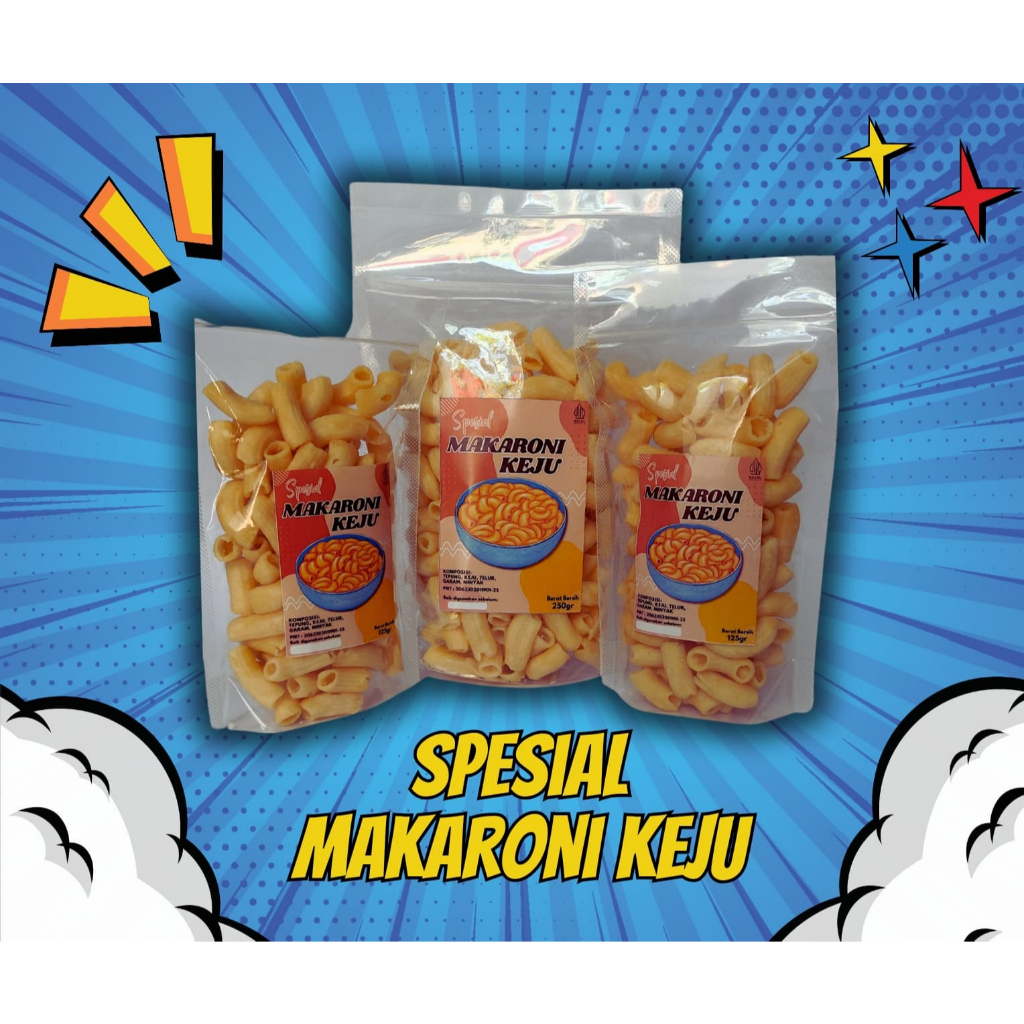 

Makaroni Keju Craft Snack Food Camilan Makanan Ringan (125gr & 250gr)