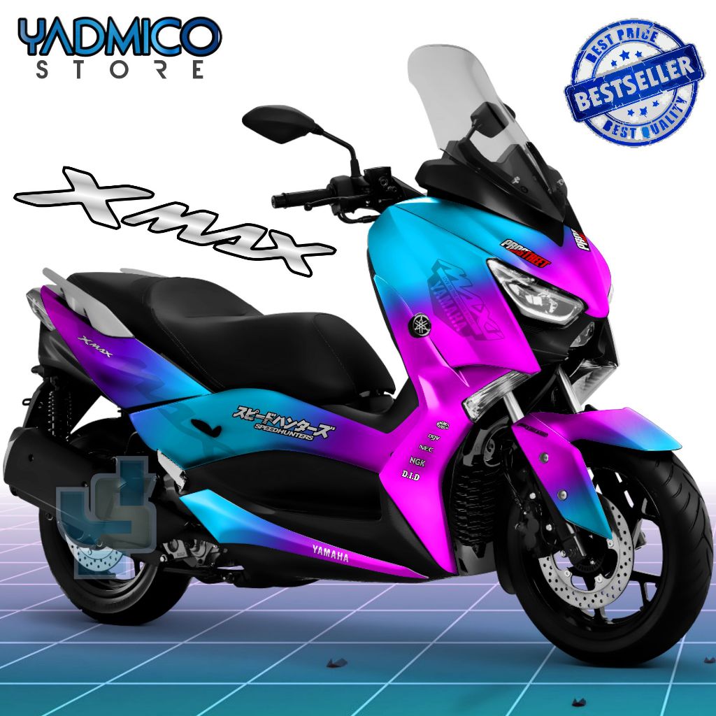 Decal XMAX 250 Full Body - Stiker Motor XMAX Full Body - Dekal XMAX 250 - Striping XMAX 250 Variasi 